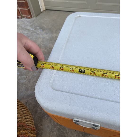 Coleman Fram Cooler Large Ice Chest Orange Handles Boat Tailgate Vintage 5294A - Picture 13 of 15